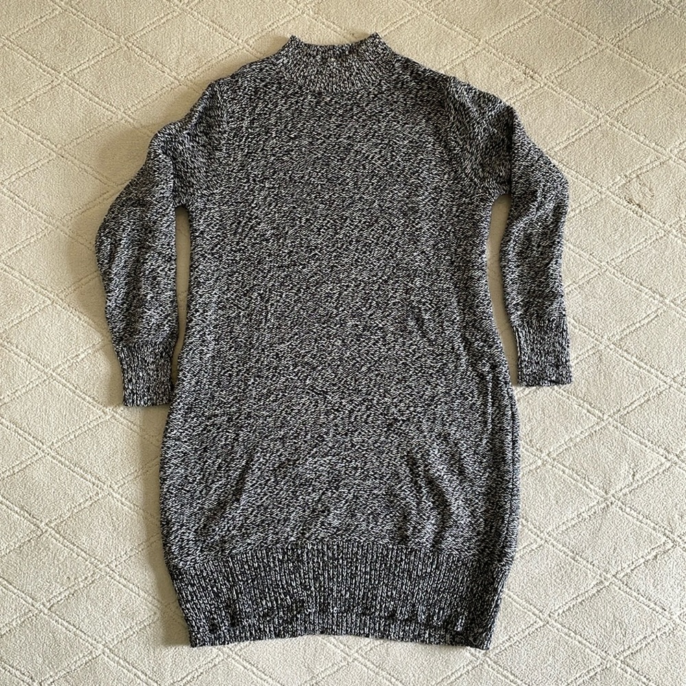 Old Navy Black and White Sweater Dress